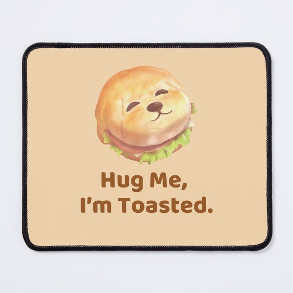 Item preview, Hug Me I'm Toasted – Cute Burger Dog Food Pun designed and sold by ZKOZKOHI.