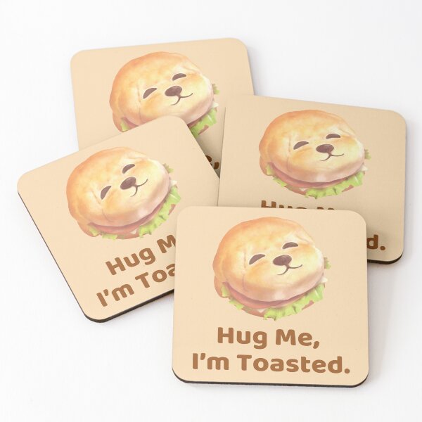 Item preview, Hug Me I'm Toasted – Cute Burger Dog Food Pun designed and sold by ZKOZKOHI.