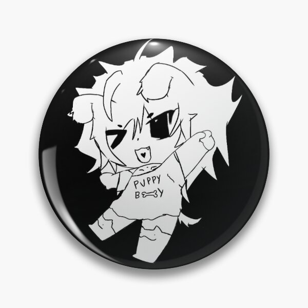 Item preview, chibi moe puppy boy femboy black background designed and sold by 444_Aaron_444.