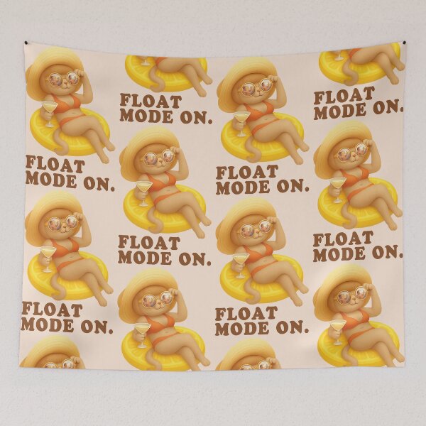 Item preview, Float Mode On – Summer Cat Lemon Pool Party designed and sold by ZKOZKOHI.