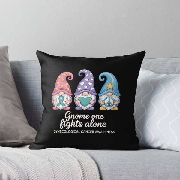 Item preview, Gnome One Fights Alone Gynecological Cancer Awareness designed and sold by RonnasJackson.
