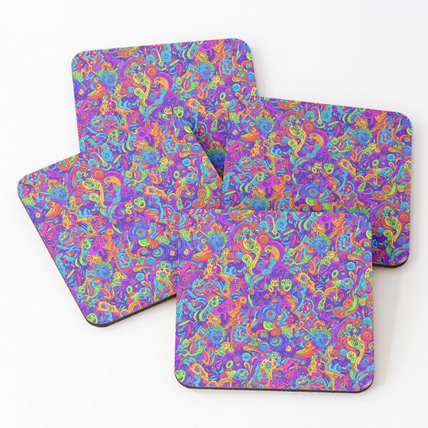 Item preview, Cosmic Psychedelic Doodle Blizzard iphone case designed and sold by Imaginarium of Chaos falcon88 .