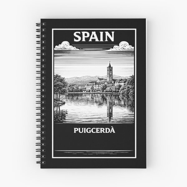 Item preview, Puigcerda Spain Linocut Style  designed and sold by Thistle-TShop.