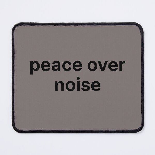 Item preview, Peace Over Noise – Minimal Introvert Quote for Quiet Minds designed and sold by ISG Designs.