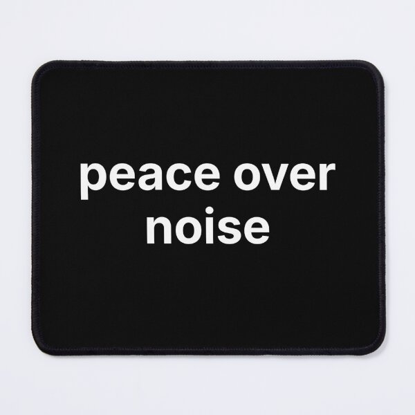 Item preview, Peace Over Noise – Minimal Introvert Quote for Quiet Minds designed and sold by ISG Designs.