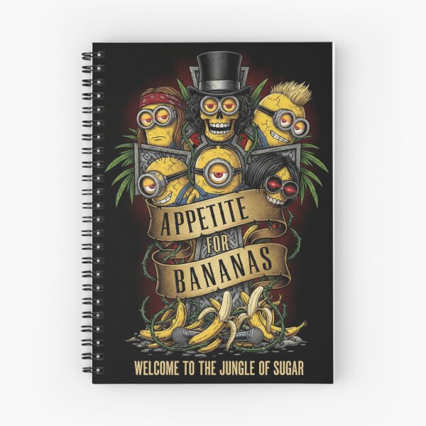 Item preview, Appetite for Bananas - Hard Rock Minion Mashup designed and sold by Fallen Ink.