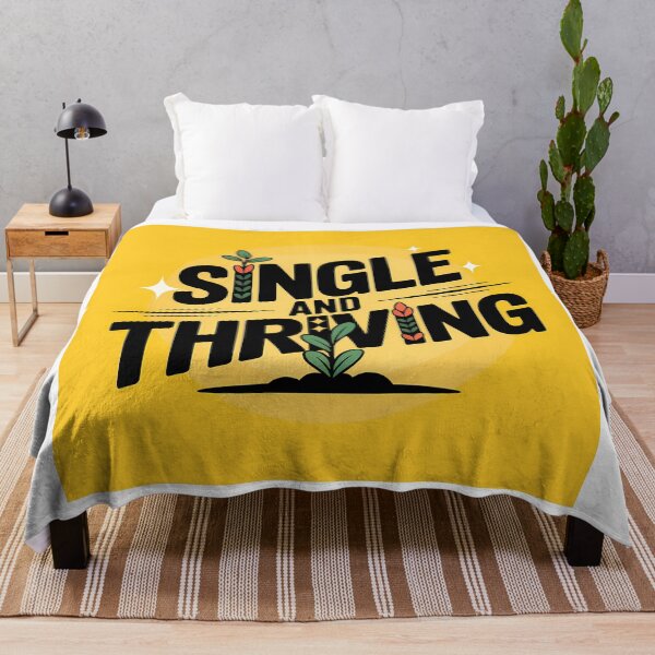 Item preview, Single And Thriving Funny Valentine Typography Self Love Anti Valentine Shirt designed and sold by GiftsForge.