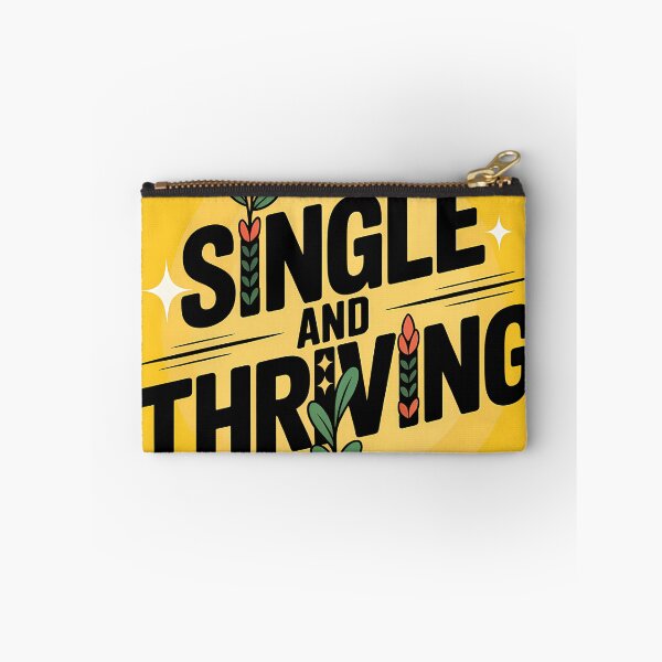 Item preview, Single And Thriving Funny Valentine Typography Self Love Anti Valentine Shirt designed and sold by GiftsForge.