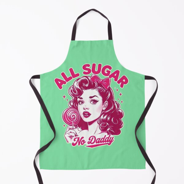 Item preview, All Sugar No Daddy - Retro Pin Up Sass Quotes designed and sold by Vicky021.