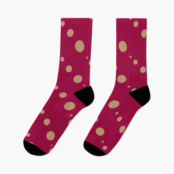 Item preview, Red descending diagonal gold polka dots  designed and sold by Aasuti-designs.