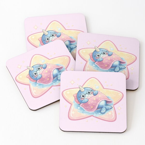 Item preview, Anti Anxie-Tee Narwhal Star- pink designed and sold by Wondergirl Wanderings.