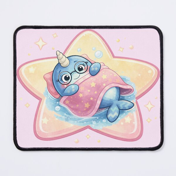 Item preview, Anti Anxie-Tee Narwhal Star- pink designed and sold by Wondergirl Wanderings.