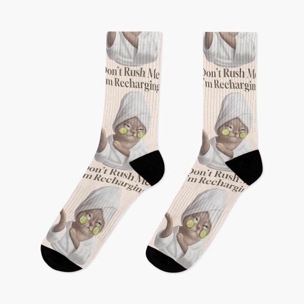 Item preview, Don't Rush Me I'm Recharging – Sassy Spa Cat Quote designed and sold by ZKOZKOHI.