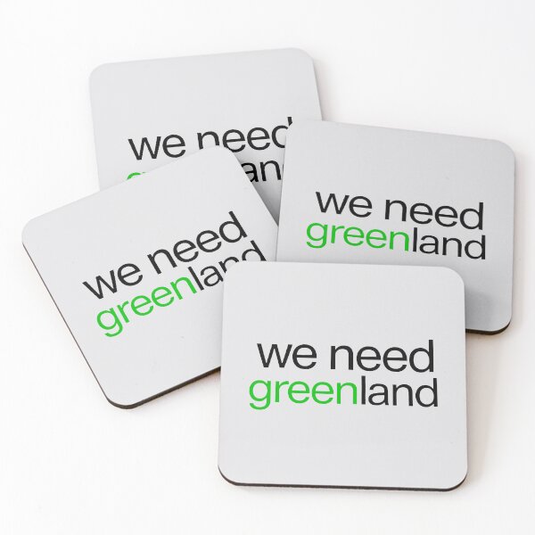Item preview, We Need Greenland Funny Geopolitical Meme Strategic Statement Art designed and sold by SplashTastic.