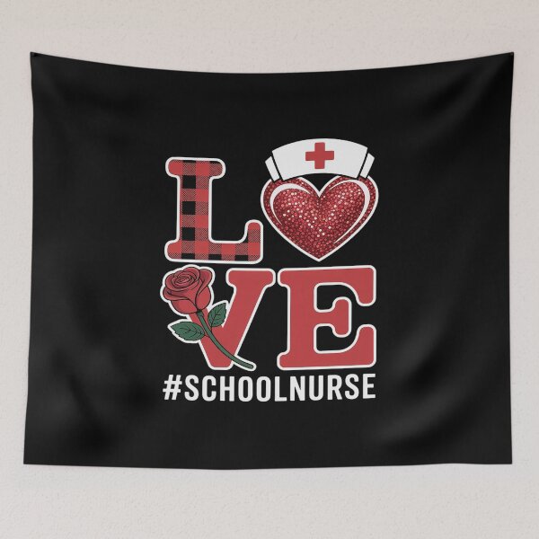 Item preview, Love Heart Nurse Valentine Day School Nurse designed and sold by RonnasJackson.