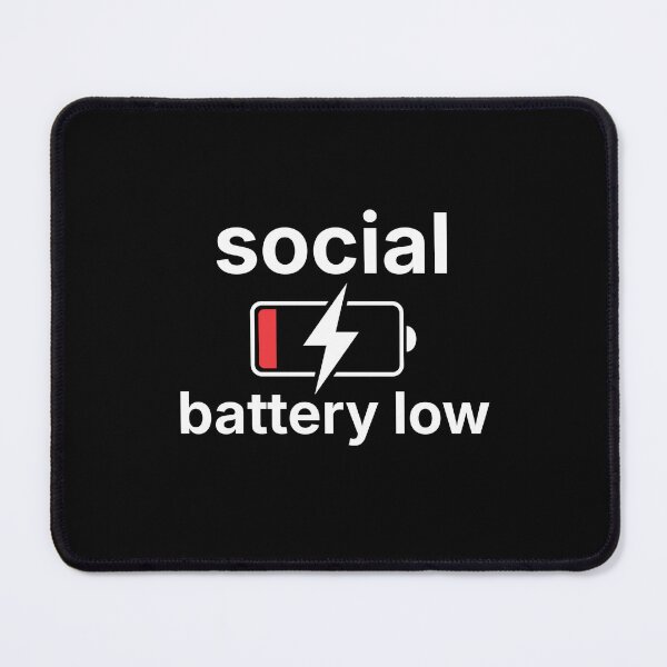 Item preview, Low Battery Mode – Mental Energy Burnout Minimal Icon designed and sold by ISG Designs.