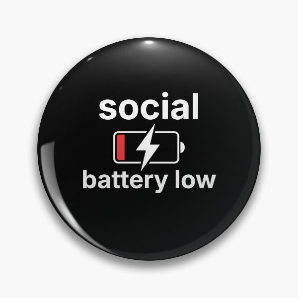 Item preview, Low Battery Mode – Mental Energy Burnout Minimal Icon designed and sold by ISG Designs.