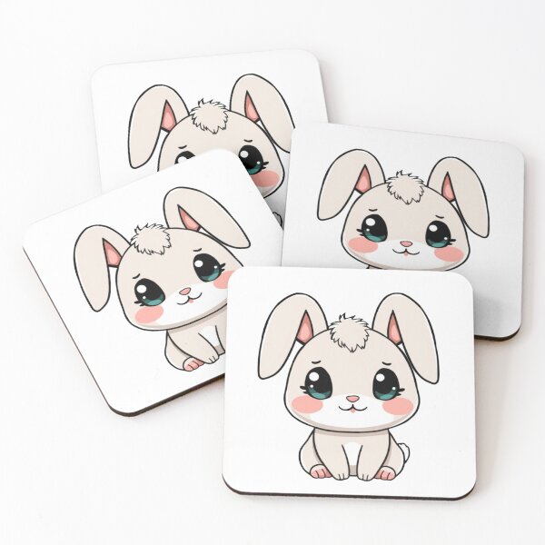 Item preview, Cute Baby Bunny Kawaii Illustration ? | Chibi Rabbit PNG for Stickers, T-Shirts & Gifts designed and sold by CozyPops.