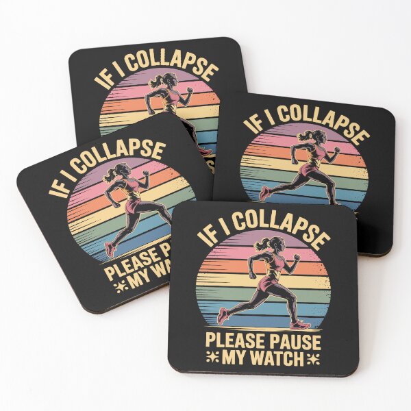 Item preview, Women's If I Collapse Please Pause My Watch Funny Running Runner designed and sold by tmerchtrends.