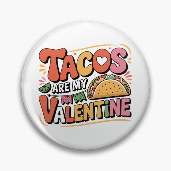 Item preview, Tacos Are My Valentine Funny Food Anti Valentine Typography Mexican Food Shirt designed and sold by GiftsForge.