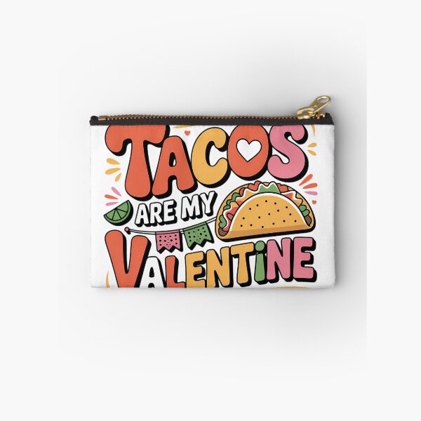Item preview, Tacos Are My Valentine Funny Food Anti Valentine Typography Mexican Food Shirt designed and sold by GiftsForge.