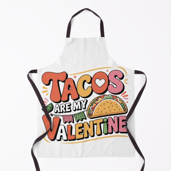 Item preview, Tacos Are My Valentine Funny Food Anti Valentine Typography Mexican Food Shirt designed and sold by GiftsForge.