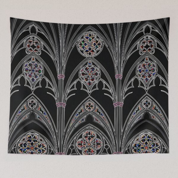Item preview, Gothic Cathedral Rose Window Pattern designed and sold by Kaleidoscope Print.