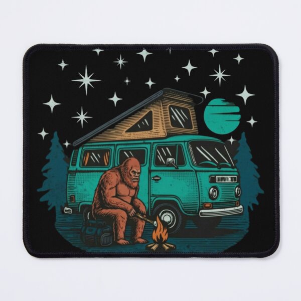 Item preview, Bigfoot - Marshmallow Roasing Van Camping Sasquatch. Give me Smores... designed and sold by Kathunk Designs.