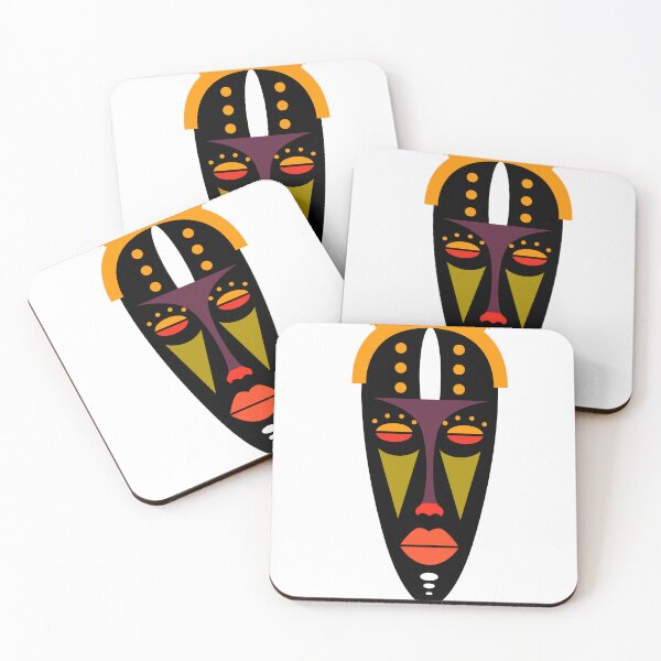 Item preview, Royal African Mask – Modern Tribal Art designed and sold by byafrilaence.