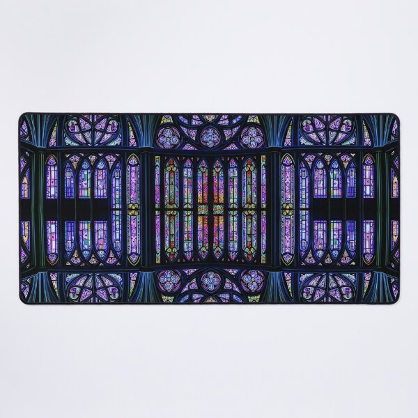 Item preview, Neon Gothic Stained Glass Window designed and sold by Kaleidoscope Print.