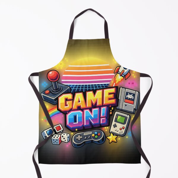 Item preview, Gaming 80s: Game On – Retro 80s Gaming Illustration designed and sold by Arte Cartoon From TagTeam Group.
