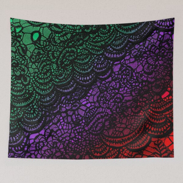 Item preview, Jewel-Tone Lace Gradient designed and sold by Kaleidoscope Print.