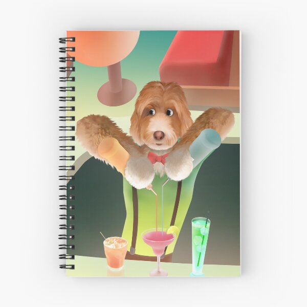 Item preview, Bartender Dog – Mixing Drinks at the Neon Bar designed and sold by ZKOZKOHI.