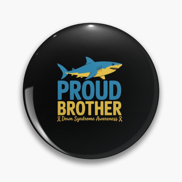 Item preview, Proud Brother World Down Syndrome Awareness Day Shark T21 designed and sold by RonnasJackson.