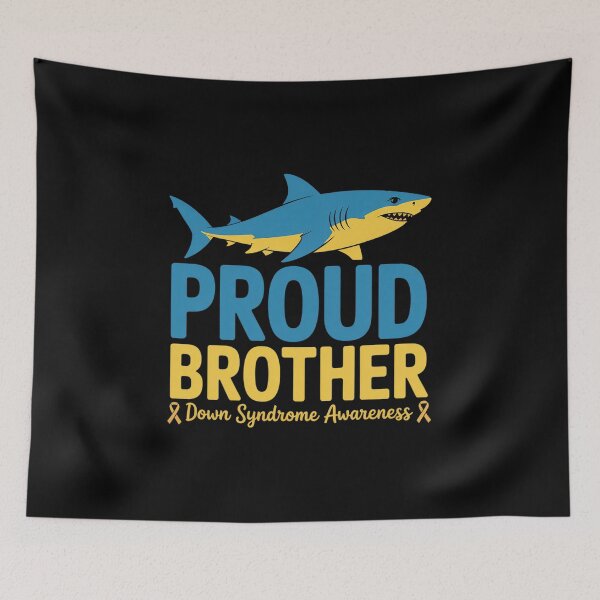 Item preview, Proud Brother World Down Syndrome Awareness Day Shark T21 designed and sold by RonnasJackson.