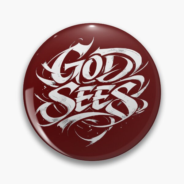 Item preview, God Sees – Bold Graffiti Typography Street Art Design designed and sold by VikArtStudio.