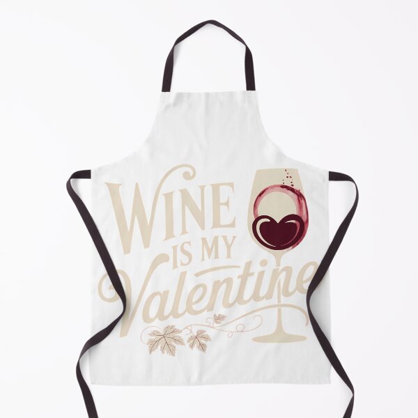 Item preview, Wine Is My Valentine Funny Drink Anti Valentine Typography Humor Gift Shirt designed and sold by GiftsForge.