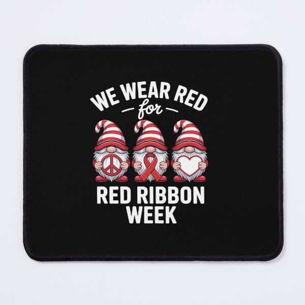 Item preview, Gnomes support red Peace hope love Anti drug Red Ribbon Week designed and sold by Rrettgison.