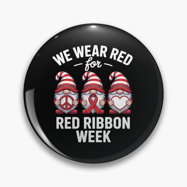 Item preview, Gnomes support red Peace hope love Anti drug Red Ribbon Week designed and sold by Rrettgison.