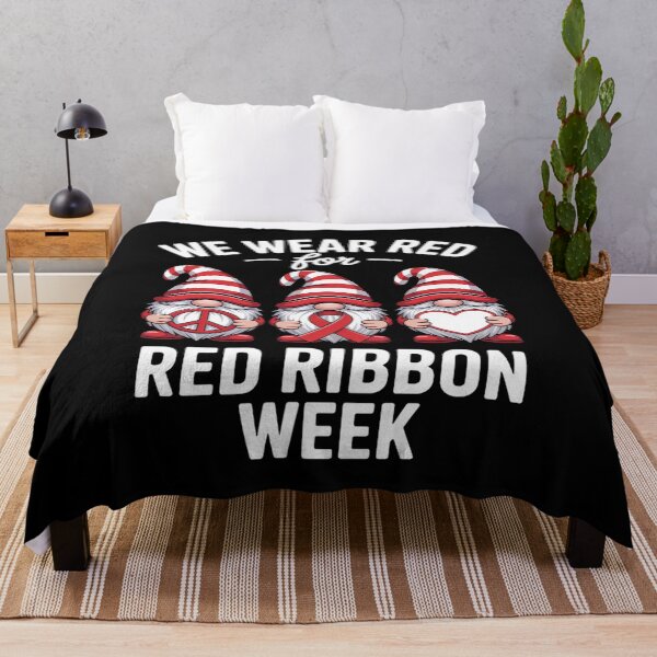 Item preview, Gnomes support red Peace hope love Anti drug Red Ribbon Week designed and sold by Rrettgison.