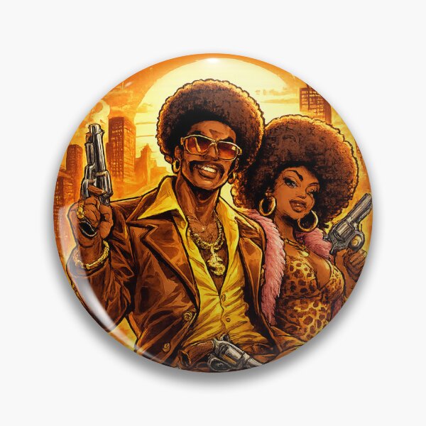 Item preview, Blaxploitation Heroes – 70s Cartoon Style Illustration designed and sold by Arte Cartoon From TagTeam Group.