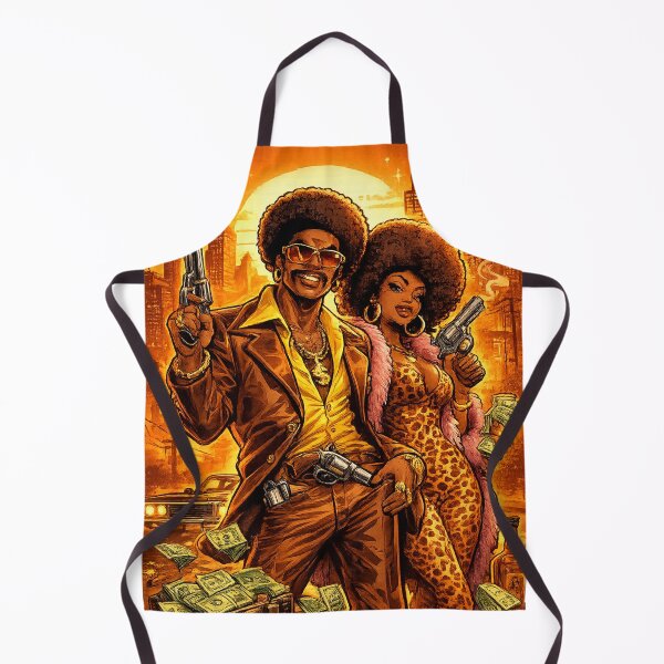 Item preview, Blaxploitation Heroes – 70s Cartoon Style Illustration designed and sold by Arte Cartoon From TagTeam Group.