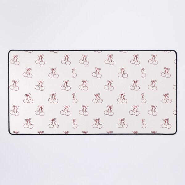Item preview, Minimal Cherry Bow Pattern – Simple Cute Fruit Line Art Design designed and sold by Bored Duck.