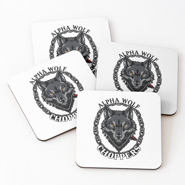 Item preview, Alpha Wolf Choppers Retro Club Design designed and sold by MooDigitalArt.
