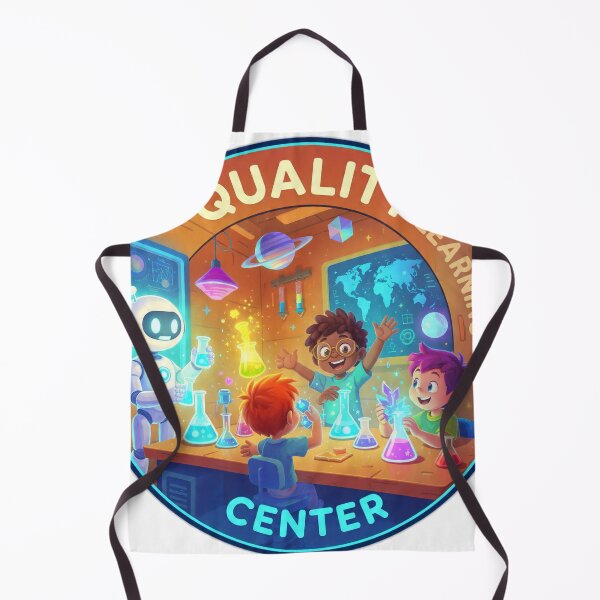 Item preview, Futuristic Science Lab Kids – Quality Learning Center Circle Illustration designed and sold by AENAcharms.