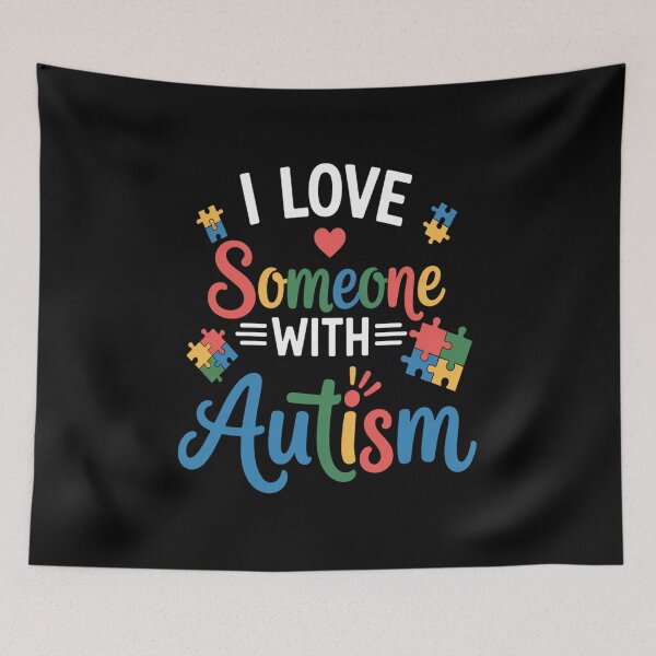 Item preview, I Love Someone with Autism Awareness Men Women Kids designed and sold by Rrettgison.