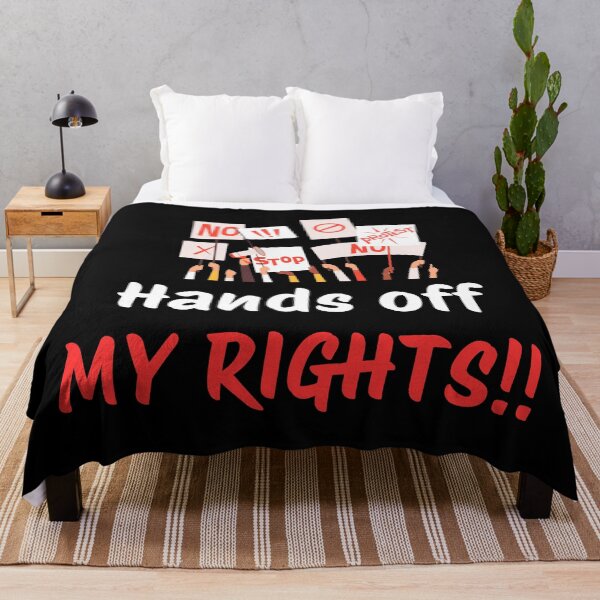 Item preview, Hands Off Protest - Bold Protest Crowd Illustration Design designed and sold by Basma Store.