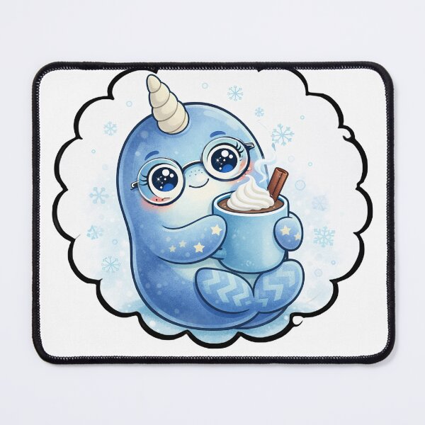 Item preview, Anti Anxie-Tee Narwhal Hot Cholocolate designed and sold by Wondergirl Wanderings.
