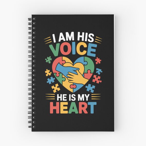 Item preview, I'm His Voice He Is My Heart Autism Awareness designed and sold by Rrettgison.
