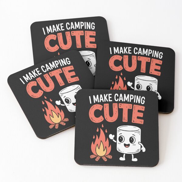 Item preview, Cute Camping Marshmallow Adventure designed and sold by brinbotty.